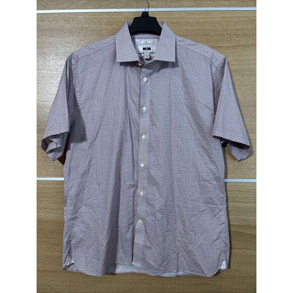 Joseph Abboud Untuck Style Men’s XL Modern Fit Short Sleeve Button Down Shirt - Picture 1 of 5